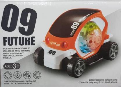 LooknlveSports Musical Car Rotate 360° With Flashing Light & Music With Multicolor Lighting (Multicolor)  (Multicolor)